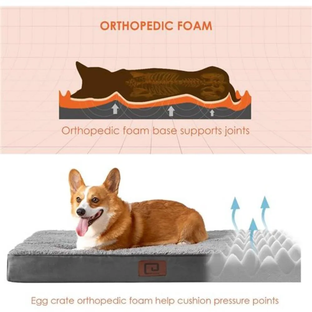 Orthopedic XL Dog Beds for Extra Large Dogs with Removable Washable 41x27